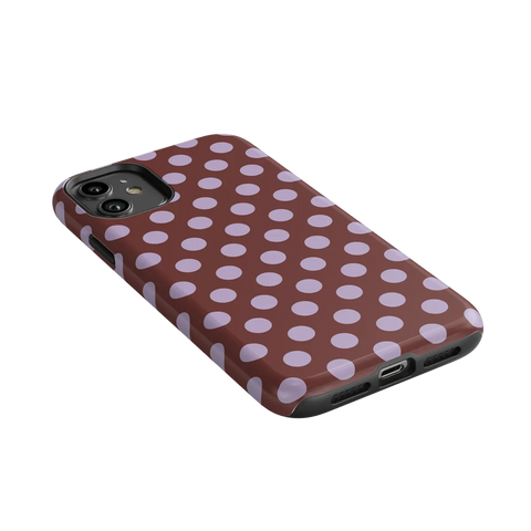 Spotted in SoHo | Burgundy Polka Dot Case
