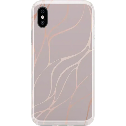 Midnight Ride | Pink and Gold Metallic Waves Case