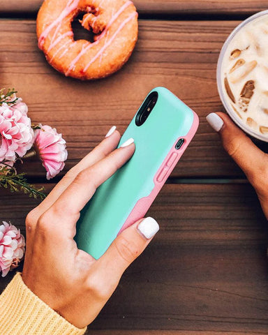 Mint Green on Pink | Ultra-Protective Bold Case