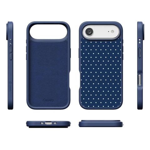 On the Dot | Navy Polka Dot Case