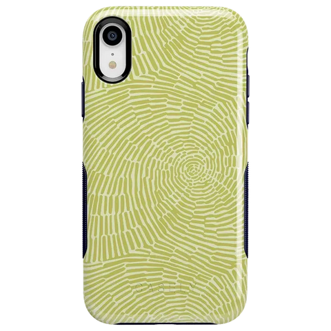 Swirl Away | Tea Green Geometric Case