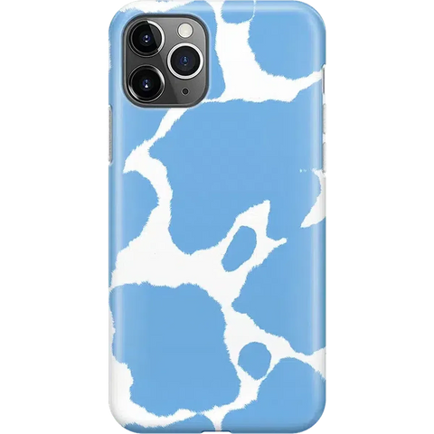 Current MOOd | Light Blue Cow Print Case