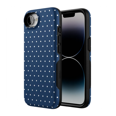 On the Dot | Navy Polka Dot Case