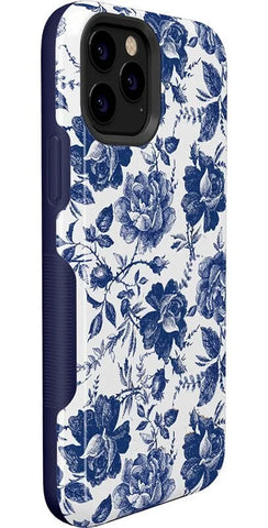 Rose to Fame | Blue & White Rose Floral Case
