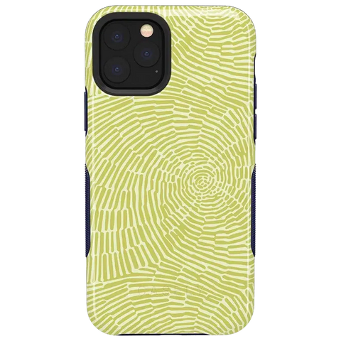 Swirl Away | Tea Green Geometric Case