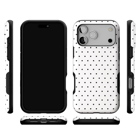 On the Dot | Black Polka Dot Case