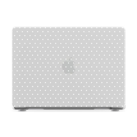 On the Dot | White Polka Dot Laptop Shell