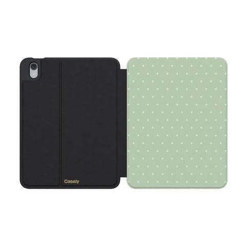 On the Dot | Green Polka Dot iPad Case