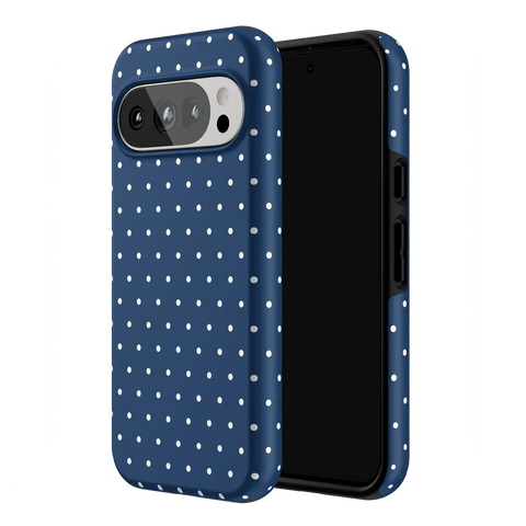 On the Dot | Navy Polka Dot Case