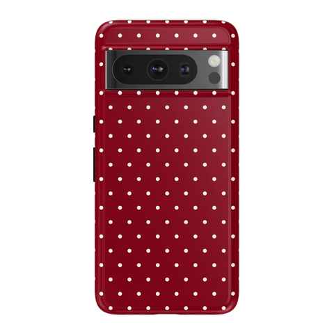 On the Dot | Maroon Polka Dot Case