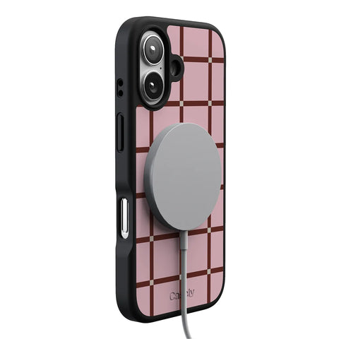 Uptown Gridlock | Pink Checkerboard Case