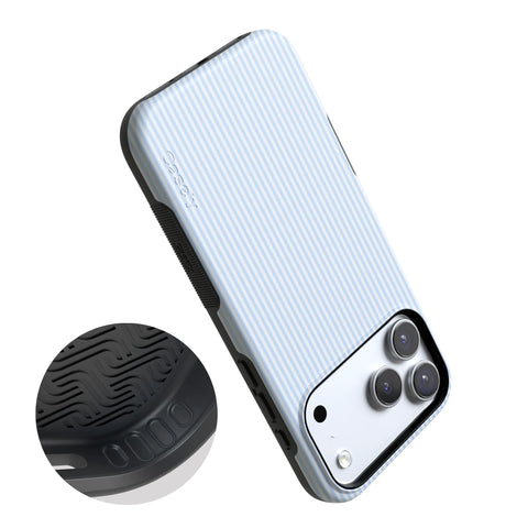 Stripes and the City | Light Blue Pinstripe Case