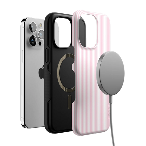 Stripes and the City | Light Pink Pinstripe Case