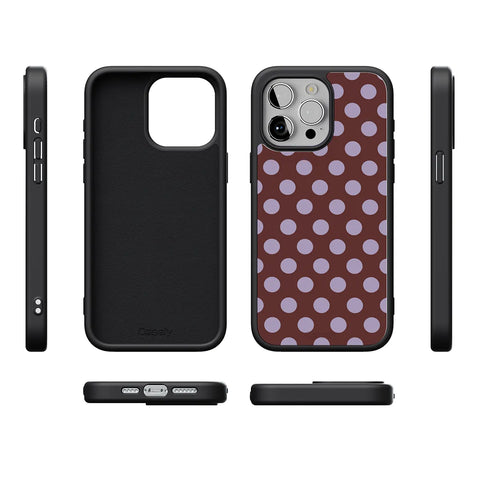 Spotted in SoHo | Burgundy Polka Dot Case