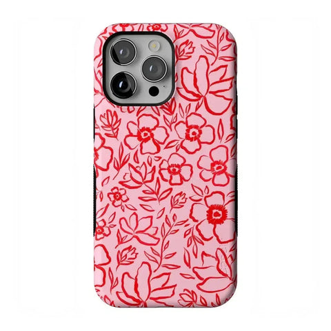 Blush Garden | Floral Doodle Case