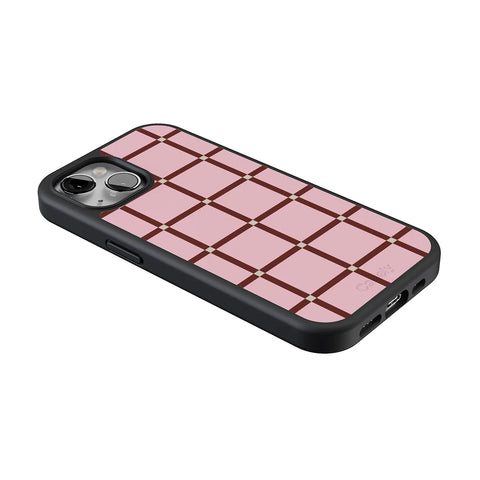 Uptown Gridlock | Pink Checkerboard Case