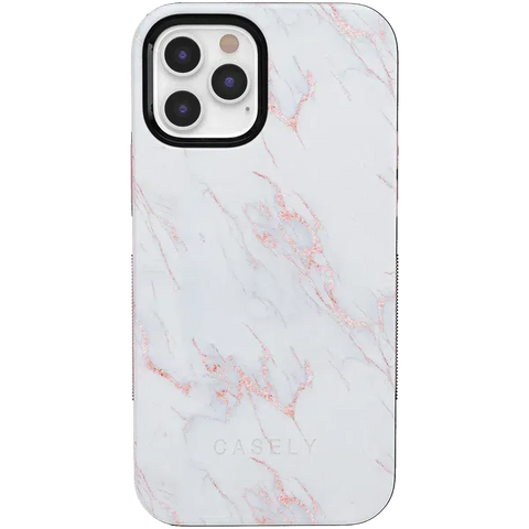 Subtle Blush | White and Pink Marble Case