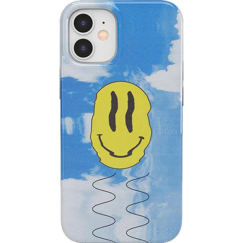 On Cloud Nine | Glitch Smiley Face Case