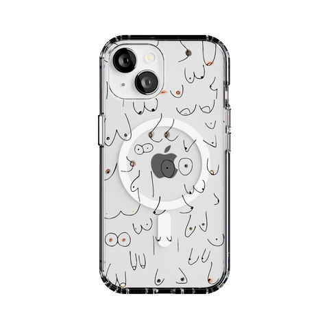 I'm With Her | Black & White Boobs Case