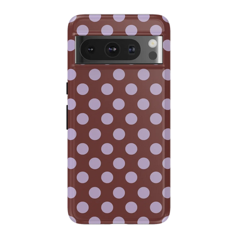 Spotted in SoHo | Burgundy Polka Dot Case