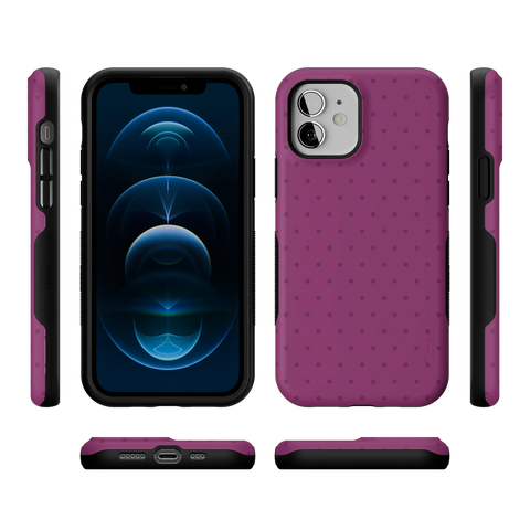 On the Dot | Plum Polka Dot Case