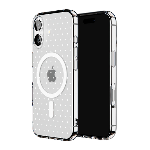 On the Dot | White Polka Dot Case