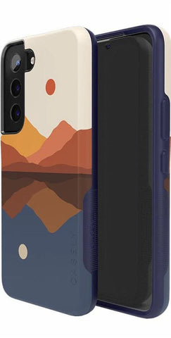 Opposites Attract | Day & Night Colorblock Mountains Samsung Case