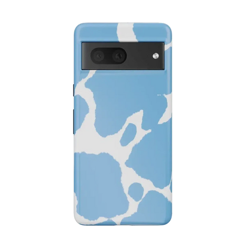 Current MOOd | Light Blue Cow Print Google Pixel Case