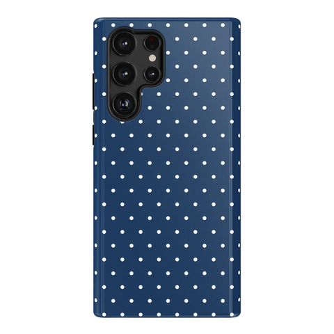 On the Dot | Navy Polka Dot Case