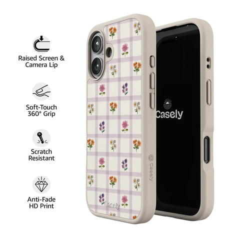 Meadow Check | Floral Gingham Case
