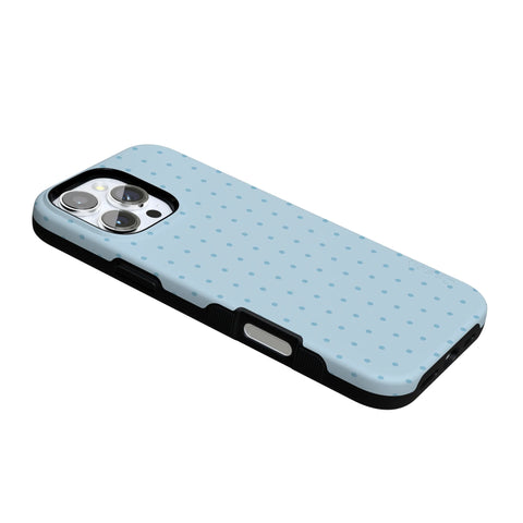 On the Dot | Blue Monochrome Polka Dot Case