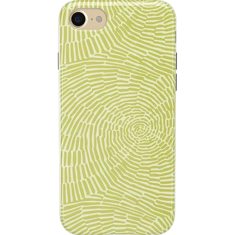 Swirl Away | Tea Green Geometric Case