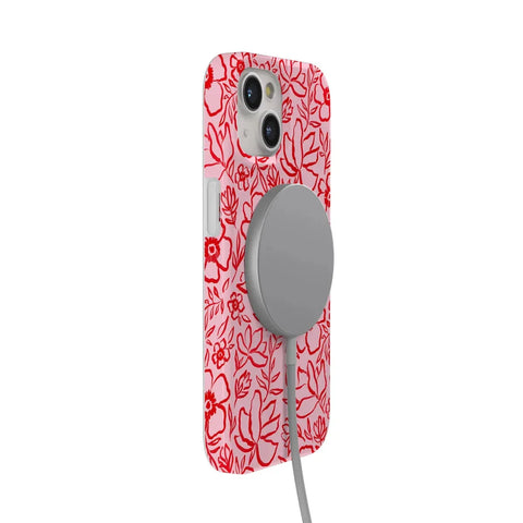 Blush Garden | Floral Doodle Case
