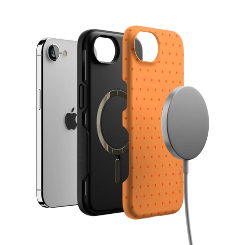 On the Dot | Orange Polka Dot Case