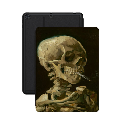 Van Gogh | Head of a Skeleton with a Burning Cigarette iPad Case