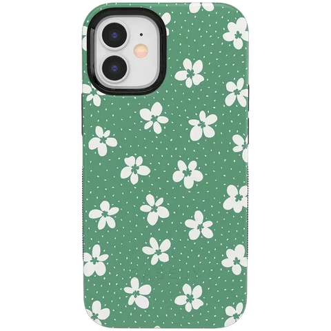Flower My World | Jade Green Floral Case
