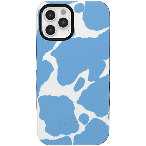 Current MOOd | Light Blue Cow Print Case