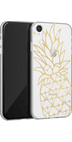 You're a Fine-Apple | Gold Pineapple Clear Case