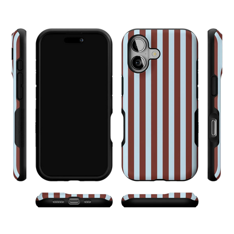 Sunday in Brooklyn | Blue Stripes Case