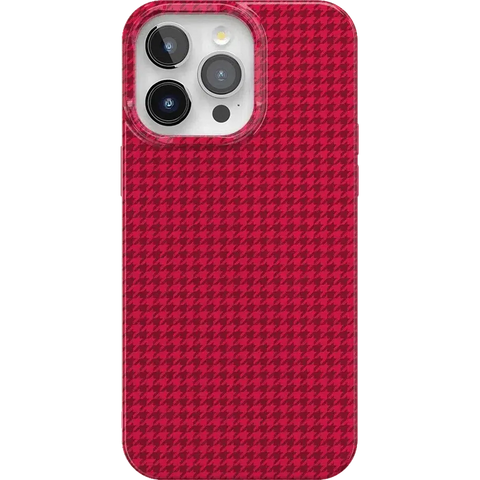 Best Dressed | Red Houndstooth Case