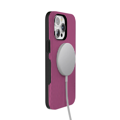 Stripes and the City | Pink & Purple Pinstripe Case