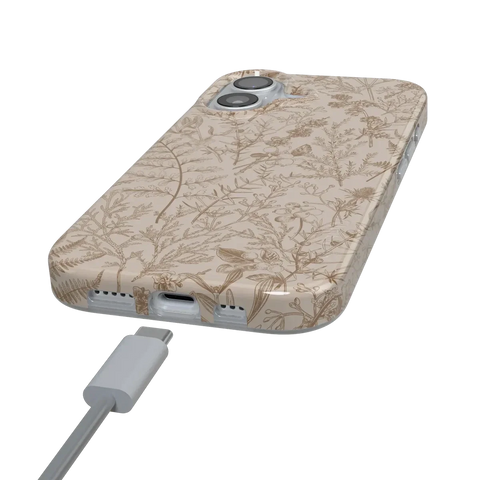 Beige Garden | Neutral Floral Case