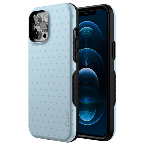 On the Dot | Blue Monochrome Polka Dot Case