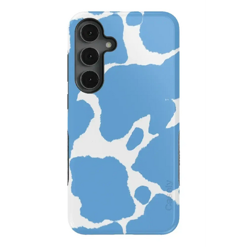 Current MOOd | Light Blue Cow Print Samsung Case