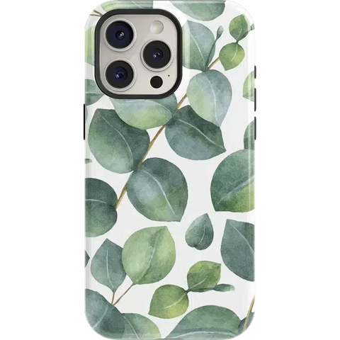 Leaf Me Alone | Green Floral Print Case