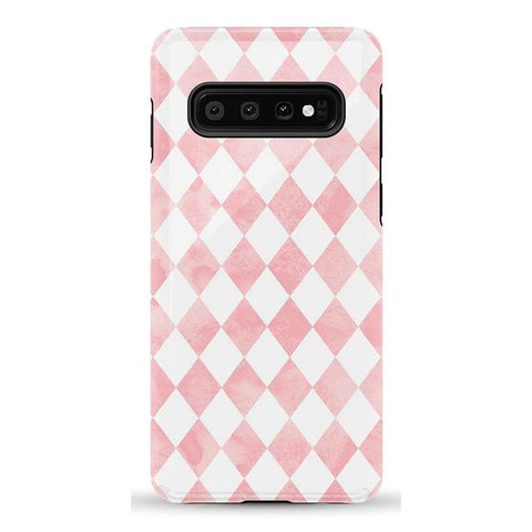 Queen of Diamonds | Pink Watercolor Case