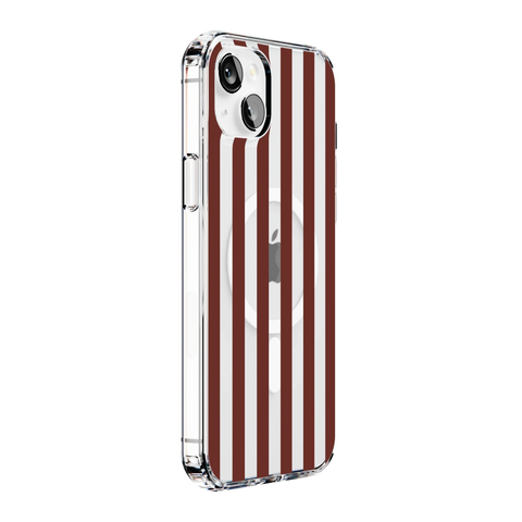 Sunday in Brooklyn | Burgundy Stripes Case