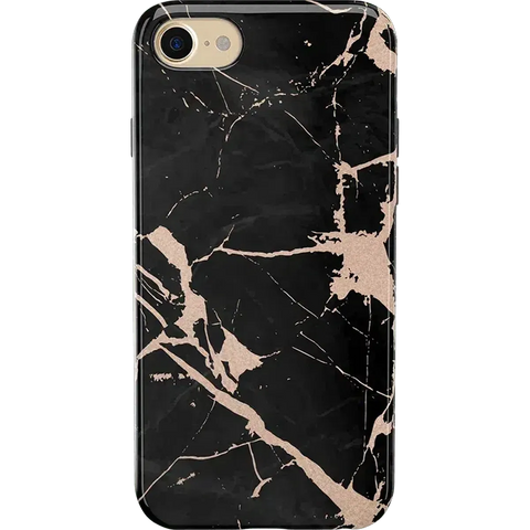 Hidden Gem | Rose Gold and Black Marble Case