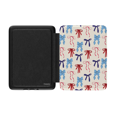 American Girlie | Red White & Blue Bows Kindle Case