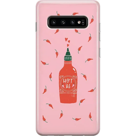 Spicy AF | Pink Chili Hot Sauce Samsung Case